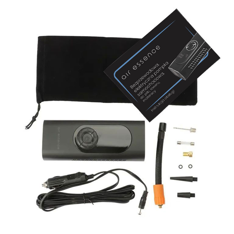 Bezprzewodowa, elektryczna pompka samochodowa, do piłki, roweru, materaca, Air Essence™ Pampero 80W-6BAR-100PSI-2000mAh - obrazek 3