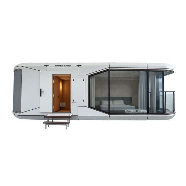 Klimatyzowany mobilny dom modułowy Air Essence™ Nest N1, kapsuła mieszkalna z dwoma łóżkami i łazienką o powierzchni 28,4 m²