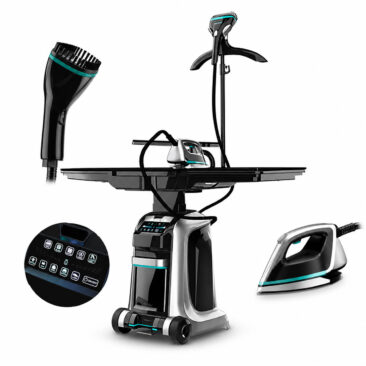 Air Essence™ LuminaSteam Elysium Max 150 g/min- system do prasowania 2w1, parownica do ubrań, uniwersalne żelazko parowe, czarny