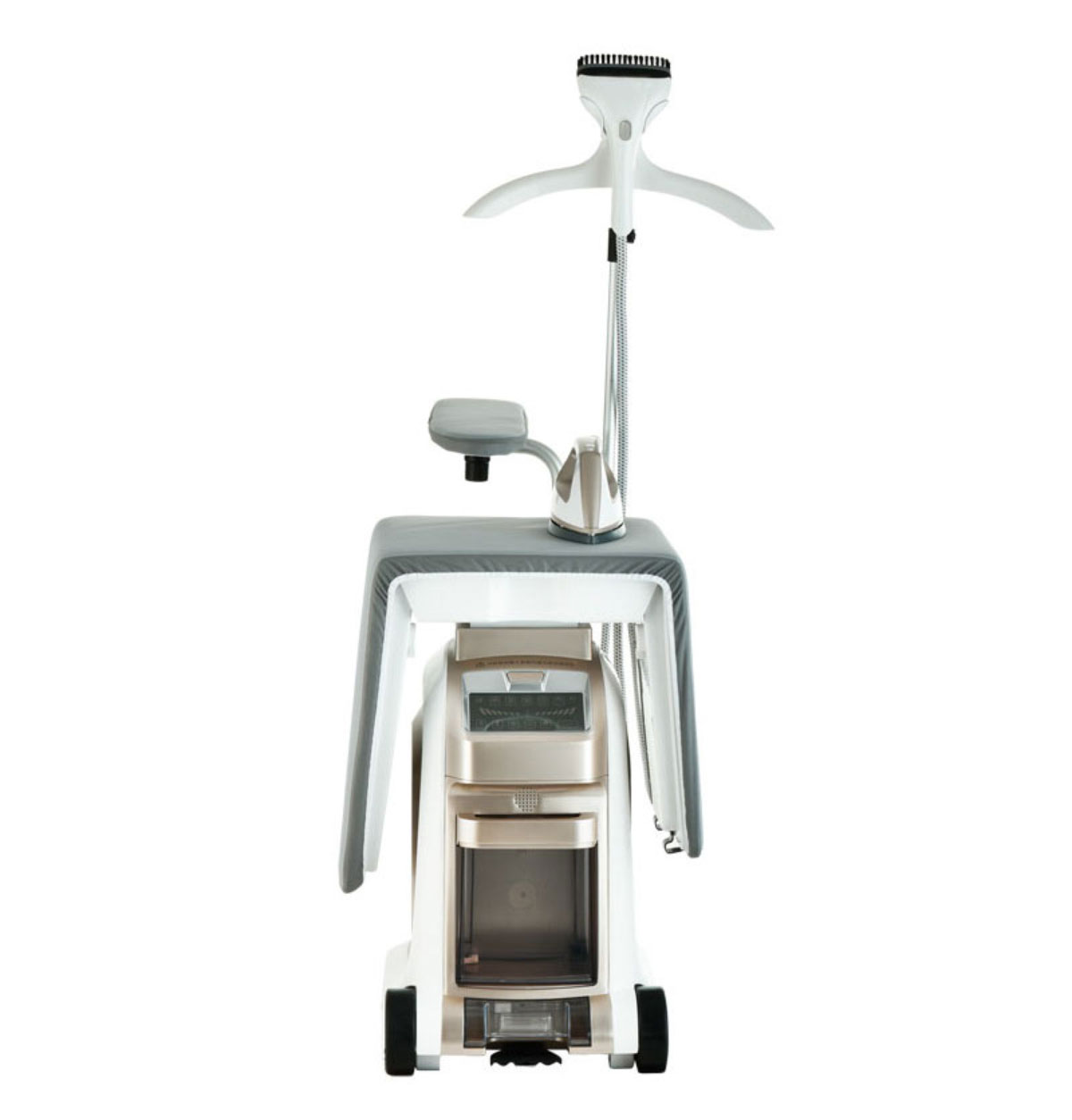 Air Essence™ LuminaSteam Elysium - system do prasowania 2w1, parownica do ubrań, uniwersalne żelazko parowe, biały - obrazek 8