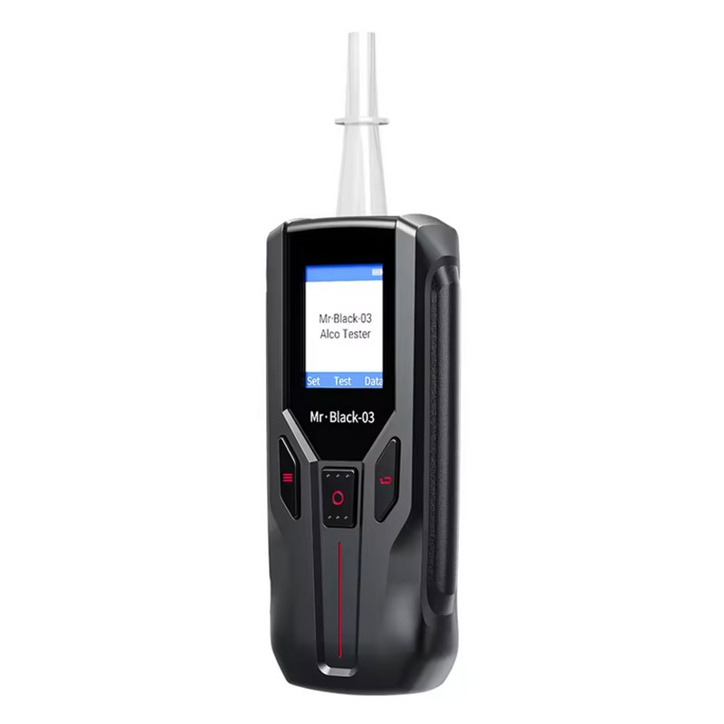 Cyfrowy alkomat Air Essence™ Mr Black-03, 2w1: ustnikowy i bezustnikowy, przenośny tester trzeźwości - obrazek 7