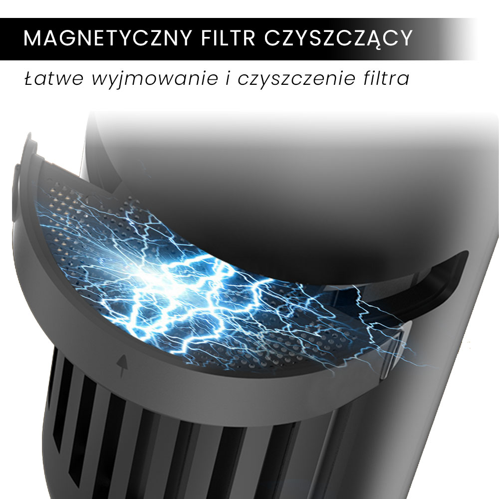 Inteligentna suszarka do włosów z jonizacją Air Essence™ MistralBlast iQ Ionic Black - obrazek 4