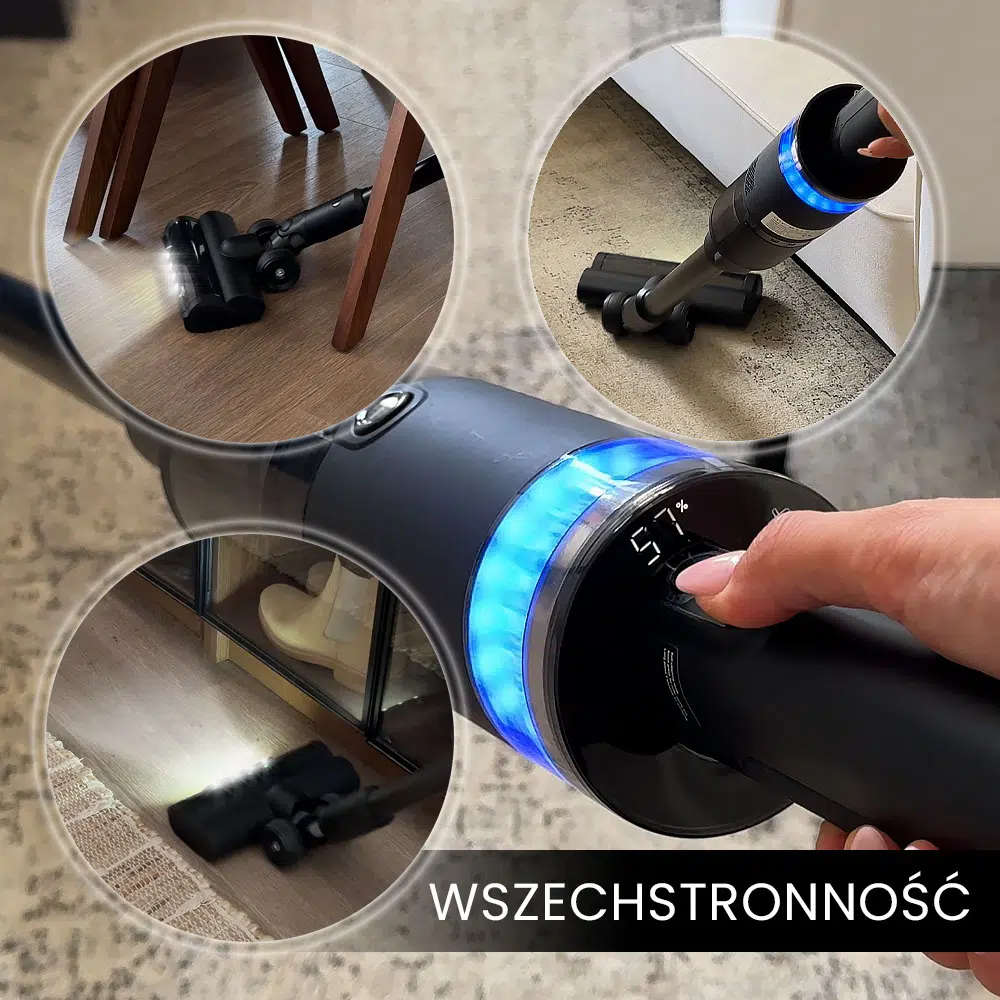 Stojący Odkurzacz Myjący, Bezprzewodowy 7w1, Air Essence™ Typhoon (Tajfun) Drive Jet - obrazek 10