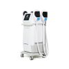 Air Essence™ EMSBody - urządzenie do modelowania sylwetki z technologią HIEMT i falą radiową RF, mobilny stymulator mięśni z ekranem dotykowym oraz czterema aplikatorami na wózku z kółkami.