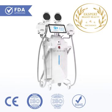 Air Essence™ EMSBody stymulator mięśni Air Essence HIEMT MT2024 z falami radiowymi RF urządzenie do modelowania sylwetki z widocznymi oznaczeniami CE ISO RoHS oraz TUV potwierdzającymi zgodność i standardy jakości sprzętu przeznaczonego do profesjonalnych zabiegów modelowania ciała oraz intensywnej stymulacji mięśni.