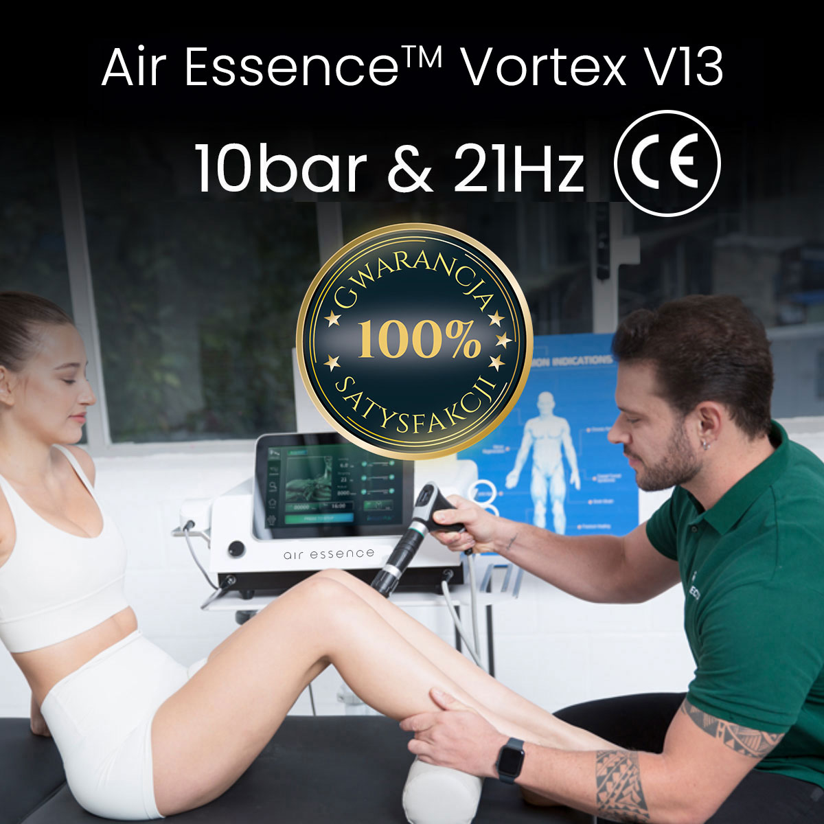 Fala uderzeniowa Air Essence™ Vortex V13, urządzenie do fali uderzeniowej, fala pneumatyczna i ultradźwięki - obrazek 3