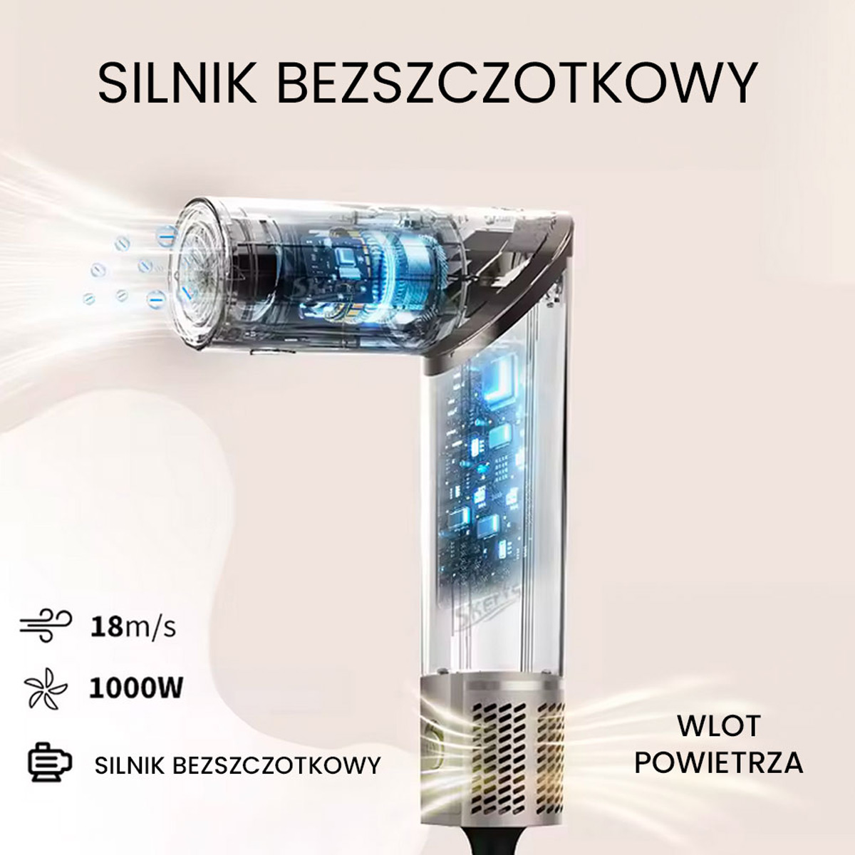 Air Essence™ Aurora Black, suszarka do włosów, styler do stylizacji włosów - obrazek 6