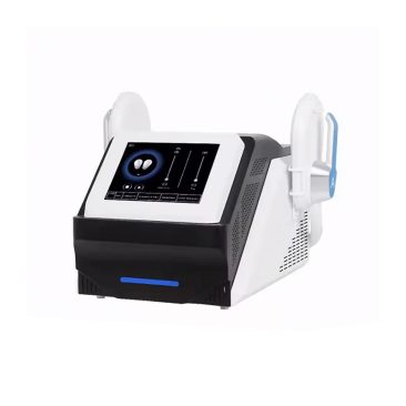 Air Essence™ WindSculpt S3 stymulator mięśni HIEMT do modelowania sylwetki, kompaktowe urządzenie z ekranem dotykowym i dwoma aplikatorami zabiegowymi.