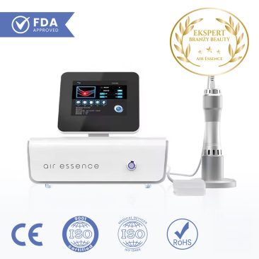 Air Essence™ Vortex V5 – elektromagnetyczna fala uderzeniowa skupiona do fizjoterapii, wykorzystywana w terapii przeciążeń ścięgien, dolegliwości bólowych stawów oraz wsparciu regeneracji układu mięśniowo-szkieletowego.