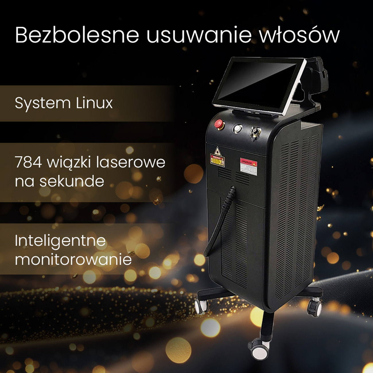 Air Essence™ Harmattan IPL Black laser diodowy do depilacji usuwanie owłosienia (800W + 2000W IPL) - obrazek 6