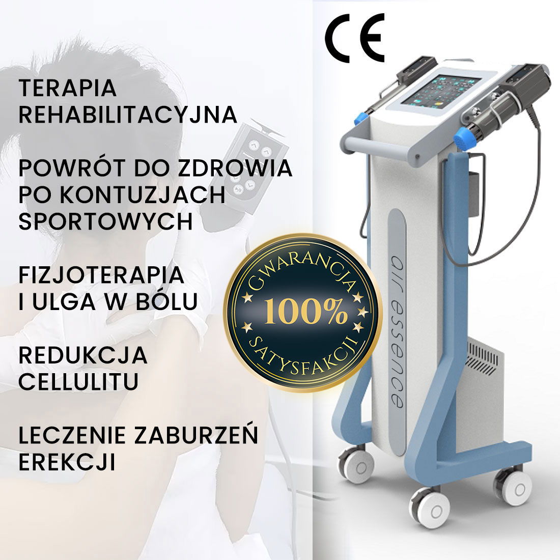Fala uderzeniowa Air Essence™ Vortex V10, urządzenie do fali uderzeniowej, fala elektromagnetyczna - obrazek 4