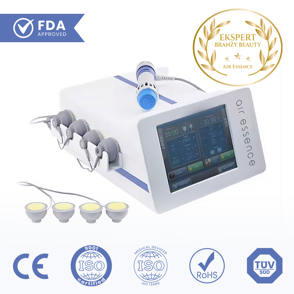 Fala uderzeniowa Air Essence™ Vortex V6+, urządzenie do fali uderzeniowej, fala elektromagnetyczna, prądy EMS - obrazek 2