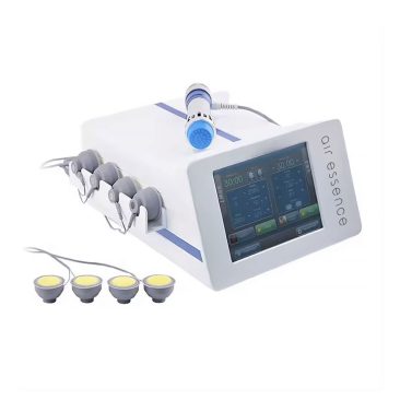 Air Essence™ Vortex V6+ to zaawansowane urządzenie łączące elektromagnetyczną falę uderzeniową skupioną oraz prądy EMS, wykorzystywane w fizjoterapii do pracy z tkankami miękkimi, terapii przeciążeń mięśni oraz wsparcia procesów regeneracyjnych.