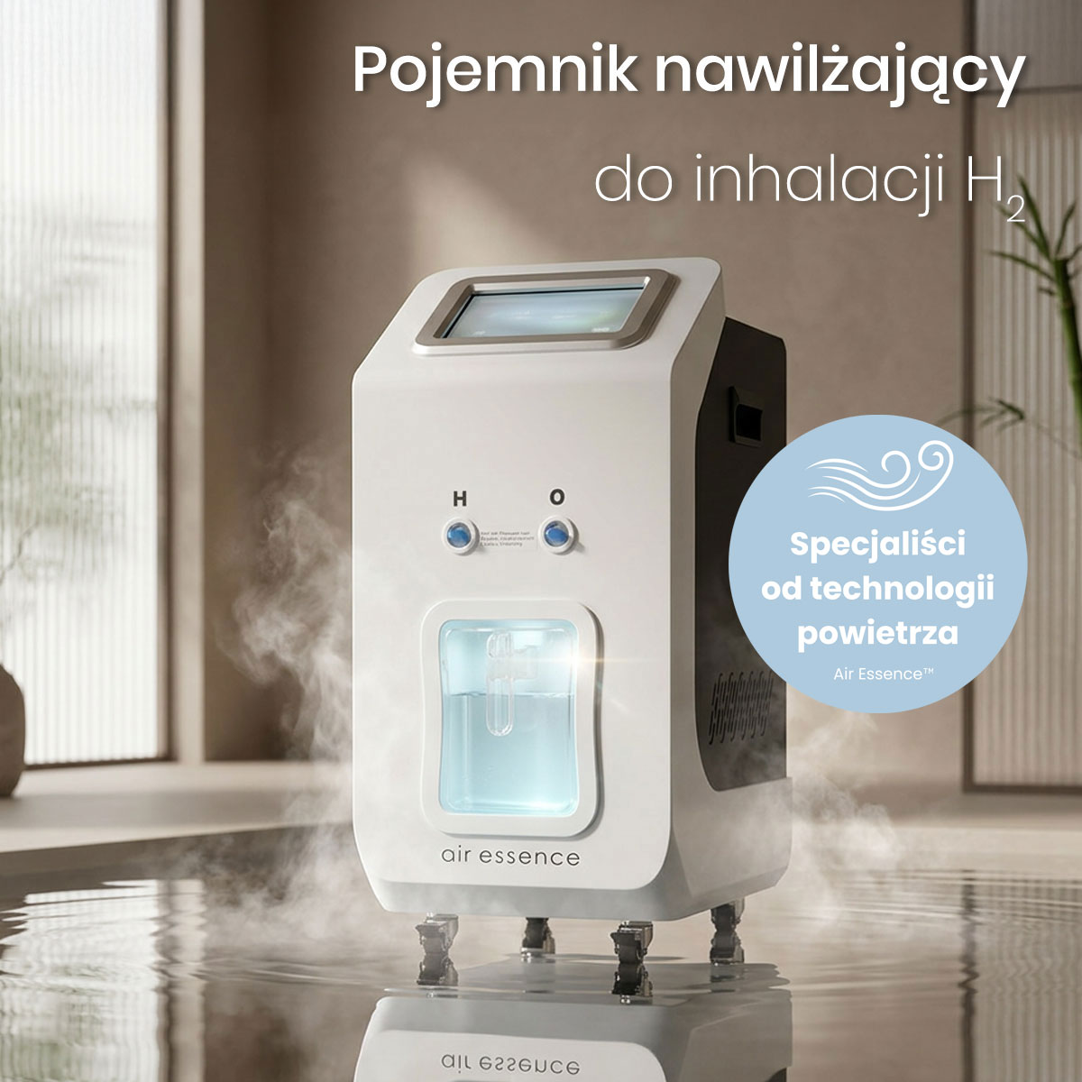 Air Essence™ Euria E3 - inhalator do wodoru H2 + O2 1500- 3000 ml/min gaz Browna - obrazek 2