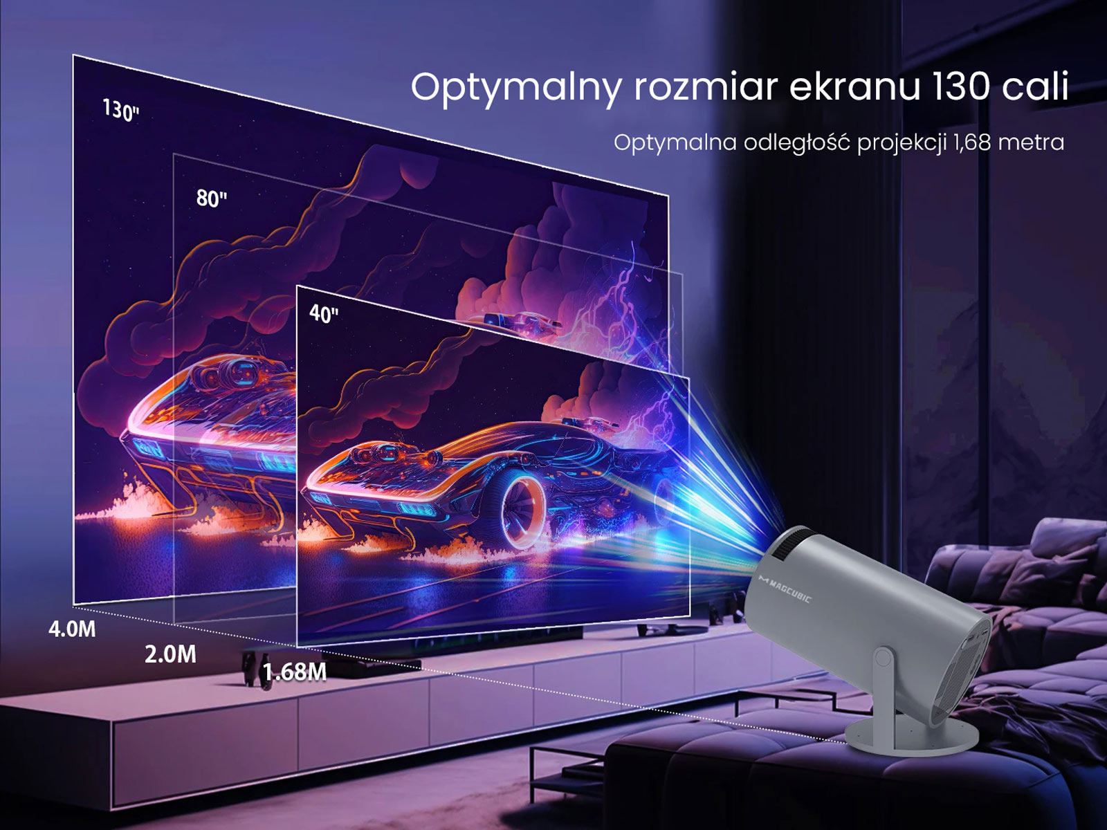 Przenośny projektor Cinema Projetor M31 - obrazek 2