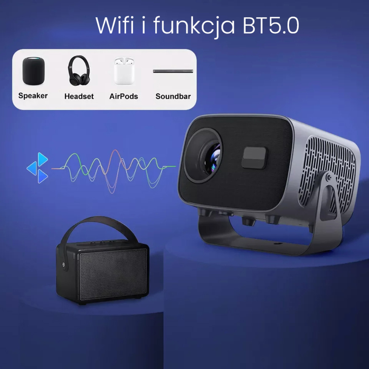 Przenośny mini projektor, Cinema Projector M51 - obrazek 2