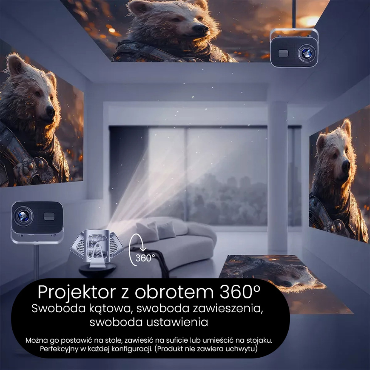Przenośny mini projektor, Cinema Projector M51 - obrazek 5