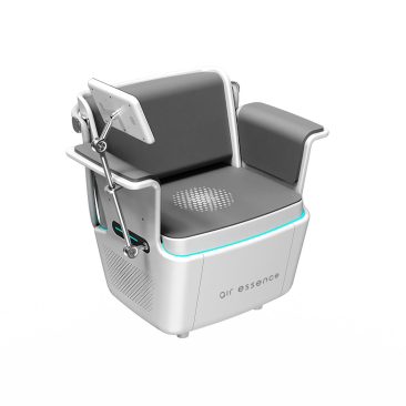 Fotel EMS + HIEMT Sano urządzenie do wzmocnienia mięśni dna miednicy i mięśni Kegla w formie kompaktowego fotela zabiegowego z wbudowanym ekranem sterowania i podłokietnikami