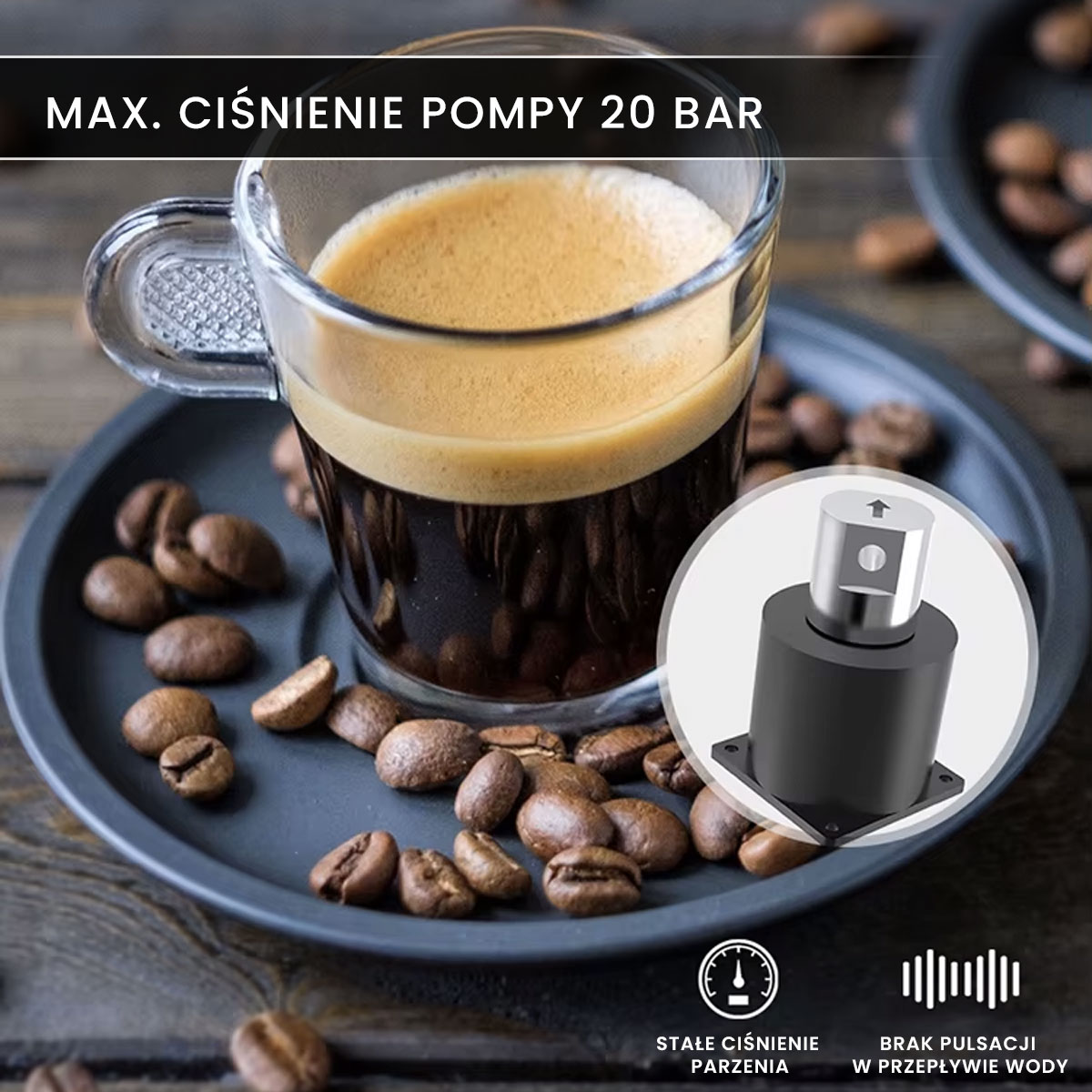 Automatyczny ciśnieniowy ekspres do kawy Air Essence™ Cafe Master - obrazek 7
