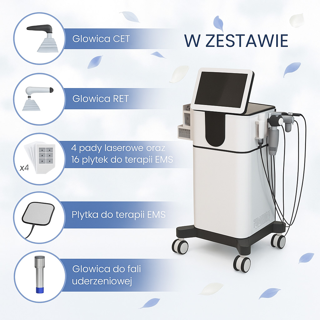 Fala uderzeniowa Air Essence™ Vortex V4 - urządzenie do fali uderzeniowej, TECAR CET/RET, EMS - obrazek 5