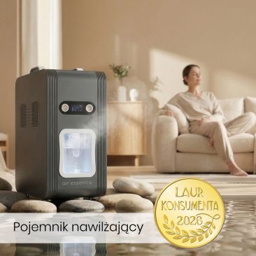 Inhalator wodoru Euria E6 z pojemnikiem nawilżającym, zapewniający komfort inhalacji w warunkach domowych