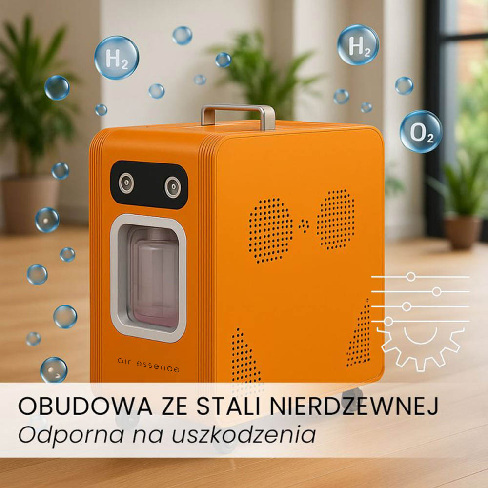 Air Essence™ Euria E5 - inhalator wodoru 1500ml, 2000ml, 3000ml, 4500ml, 6000ml, H2 + O2 gaz Browna - obrazek 9