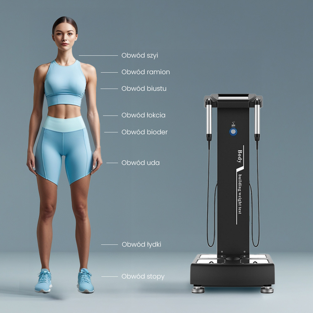 Air Essence™ AirMetrics M1 - urządzenie do analizy składu ciała do pomiaru tkanki tłuszczowej, masy mięśniowej i kondycji fizycznej - obrazek 3