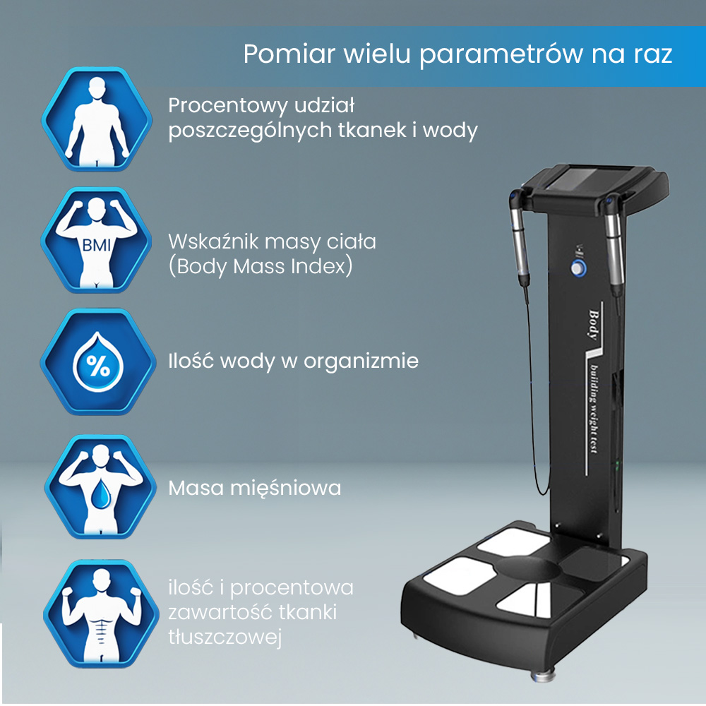 Air Essence™ AirMetrics M1 - urządzenie do analizy składu ciała do pomiaru tkanki tłuszczowej, masy mięśniowej i kondycji fizycznej - obrazek 4
