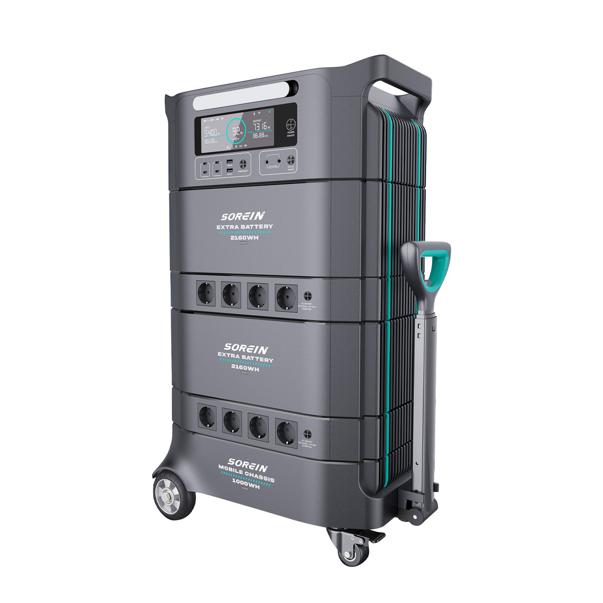 Przenośna modułowa stacja zasilania Air Essence™ Sorein A6 EcoCharge generator bank energii 6,4 kWh