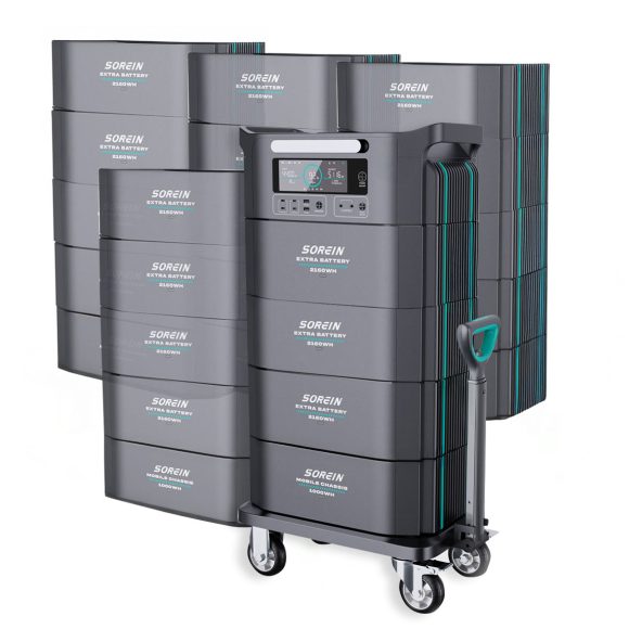 Przenośna modułowa stacja zasilania Air Essence™ Sorein A50 EcoCharge generator energii 50 kWh bank energii