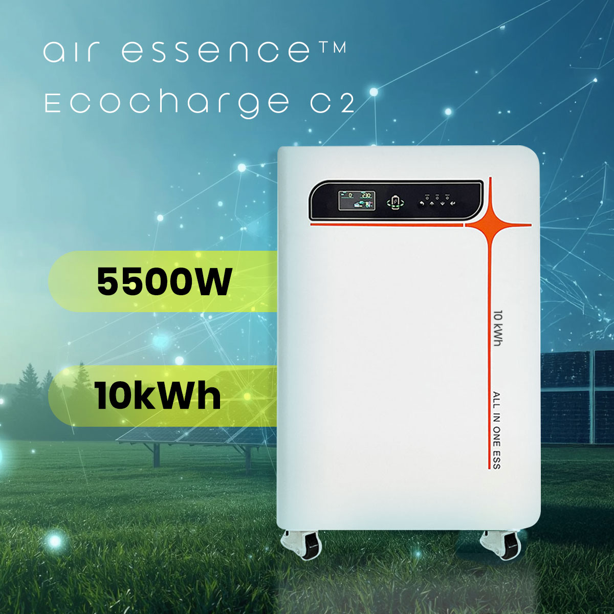 Przenośna modułowa stacja zasilania Air Essence™ EcoCharge C2 generator bank energii 5500 W / 10 kWh - obrazek 3