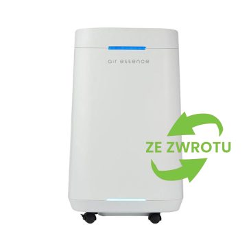 Grafenowy oczyszczacz Powietrza Air Essence™ Eco Plasma LCD ESP Graphene, Sterylizator UVC, Biały - ze zwrotu