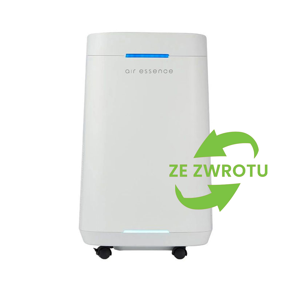 Grafenowy oczyszczacz Powietrza Air Essence™ Eco Plasma LCD ESP Graphene, Sterylizator UVC, Biały - ze zwrotu