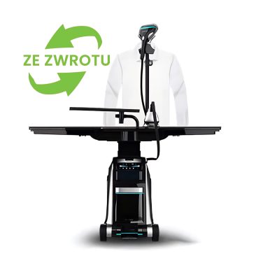 Air Essence™ LuminaSteam Elysium Max 150 g/min- system do prasowania 2w1, parownica do ubrań, uniwersalne żelazko parowe, czarny, ze zwrotu
