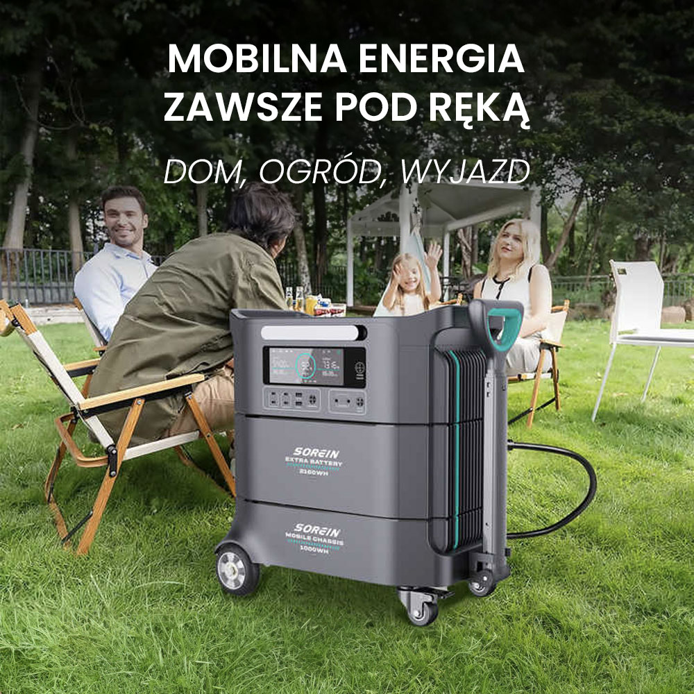 Przenośna modułowa stacja zasilania Air Essence™ Sorein A14 EcoCharge generator energii 14 kWh bank energii - obrazek 11