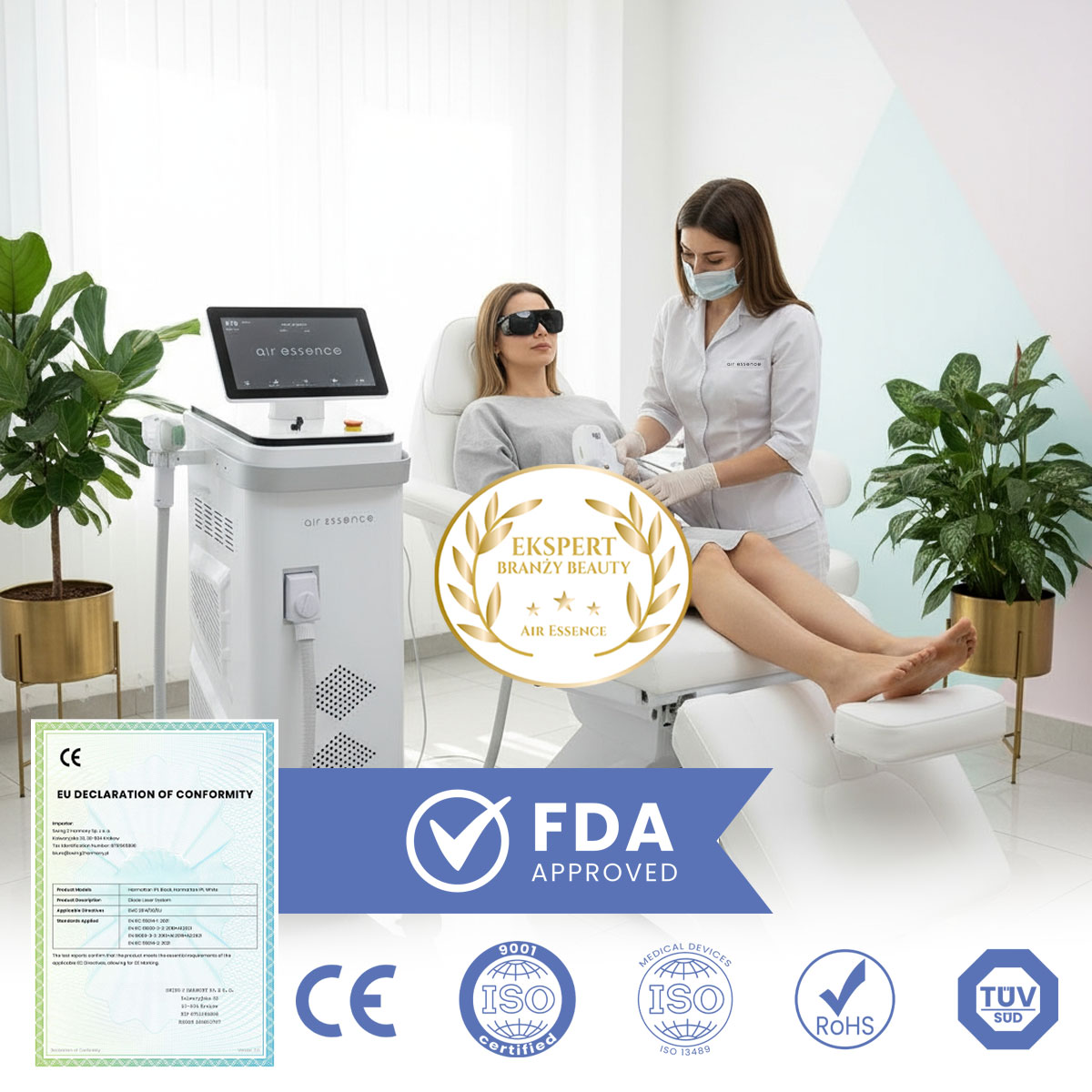 Air Essence™ Harmattan H4 laser diodowy do depilacji usuwanie owłosienia - obrazek 2