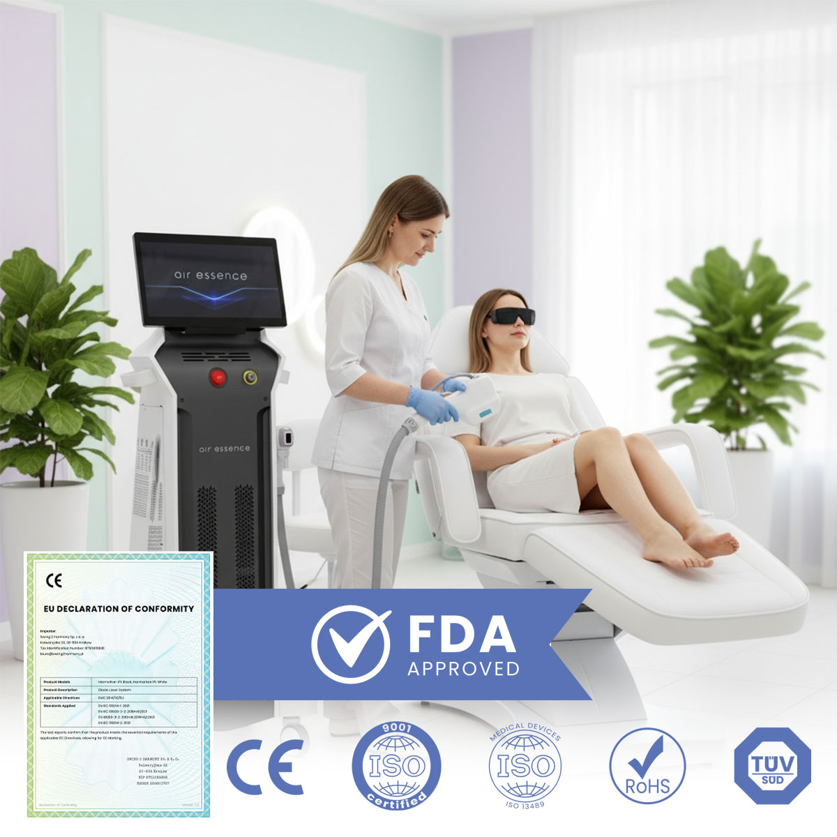 Air Essence™ Harmattan H5 laser diodowy do depilacji usuwanie owłosienia - obrazek 2