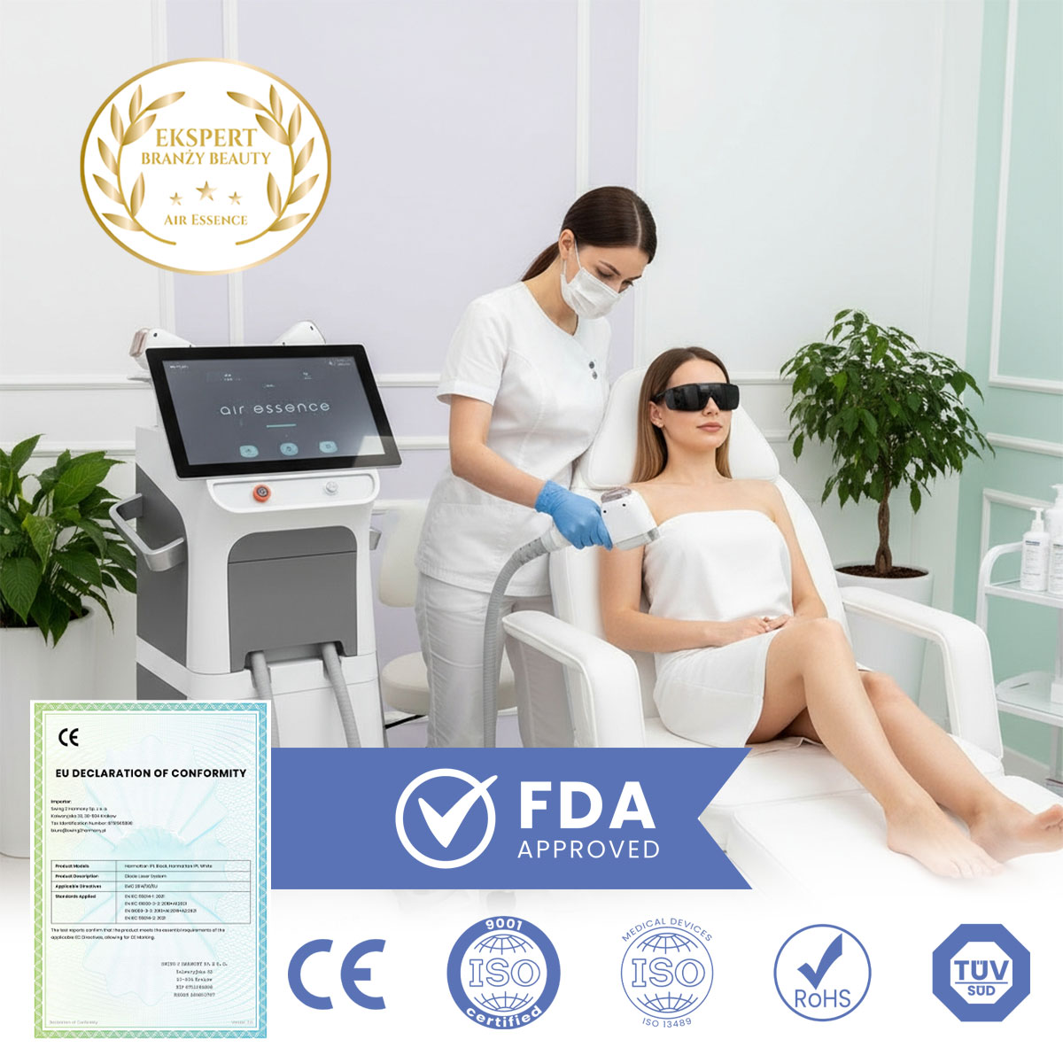 Air Essence™ Harmattan H6 laser diodowy do depilacji usuwanie owłosienia - obrazek 3