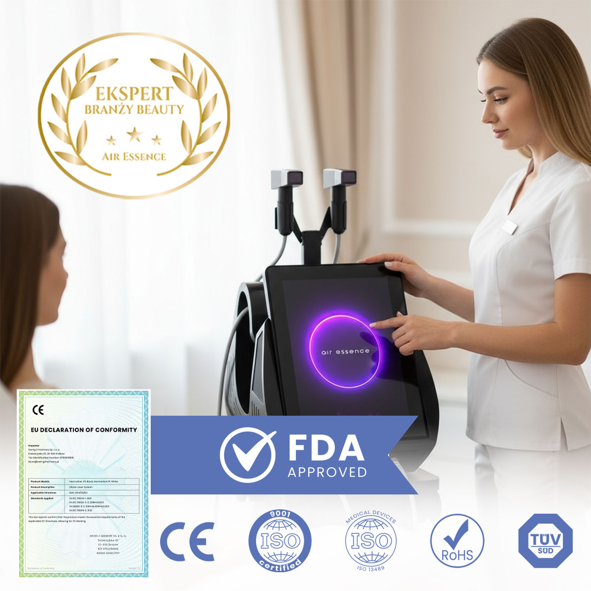 Air Essence™ Ventys V3 urządzenie do mezoterapii mikroigłowej z falami radiowymi RF - obrazek 2