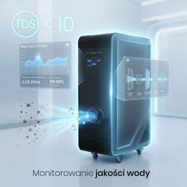 Inhalator wodoru Euria E7 z systemem monitorowania jakości wody TDS