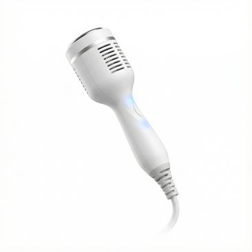 Głowica zabiegowa do mezoterapii mikroigłowej RF kompatybilna z urządzeniami Air Essence™ Ventys. Ergonomiczny aplikator do precyzyjnej radiofrekwencji mikroigłowej, przeznaczony do liftingu, ujędrniania i regeneracji skóry twarzy oraz ciała.