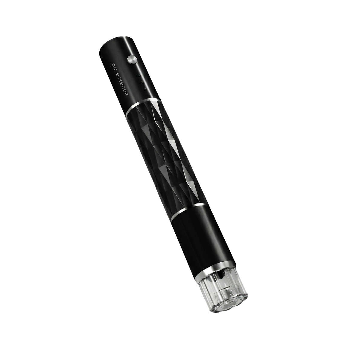 Air Essence™ Dermapen Pen Pulse profesjonalne urządzenie do mezoterapii mikroigłowej w eleganckiej, czarnej obudowie z wymiennym kartridżem mikroigłowym. Precyzyjny dermapen do mikronakłuć skóry twarzy i ciała, przeznaczony do stymulacji kolagenu, poprawy jędrności oraz redukcji zmarszczek i blizn.