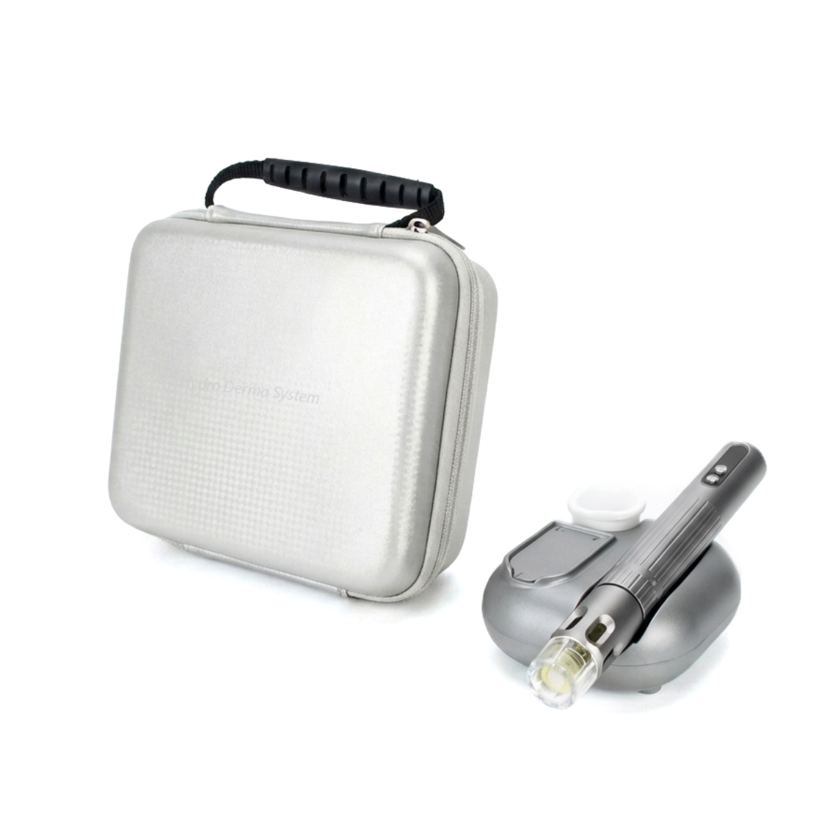 Zestaw Air Essence™ Dermapen Pen Pulse PRO z urządzeniem do mezoterapii mikroigłowej, stacją ładującą oraz praktycznym etui transportowym. Profesjonalny dermapen do mikronakłuć, przeznaczony do stymulacji kolagenu, poprawy jędrności i regeneracji skóry twarzy oraz ciała.