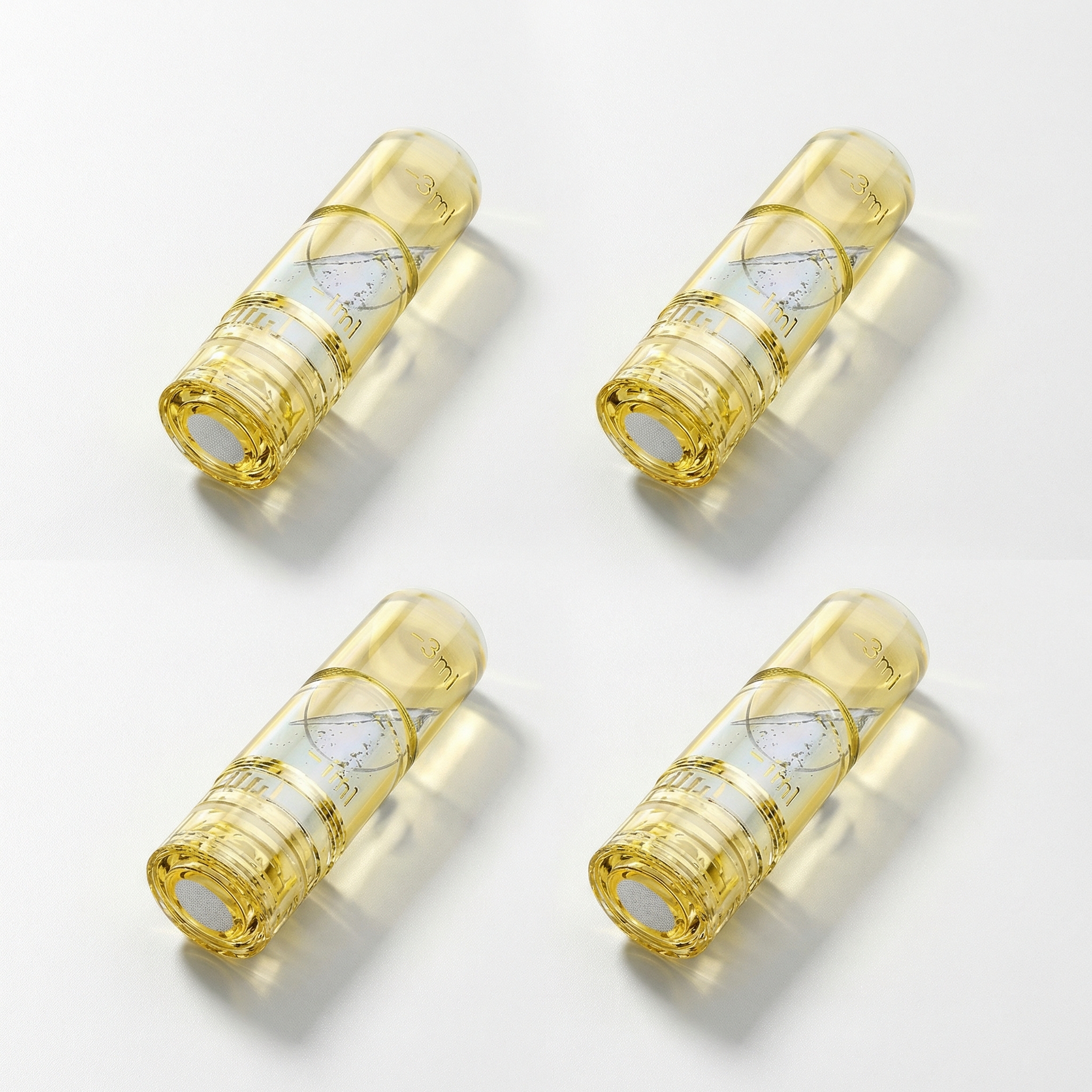 Zestaw 4 sterylnych kartridży mikroigłowych do dermapena Air Essence™. Przezroczyste, jednorazowe końcówki do mezoterapii mikroigłowej, przeznaczone do precyzyjnych mikronakłuć skóry twarzy i ciała. Akcesoria wspierające stymulację kolagenu, poprawę struktury skóry oraz redukcję zmarszczek i blizn.