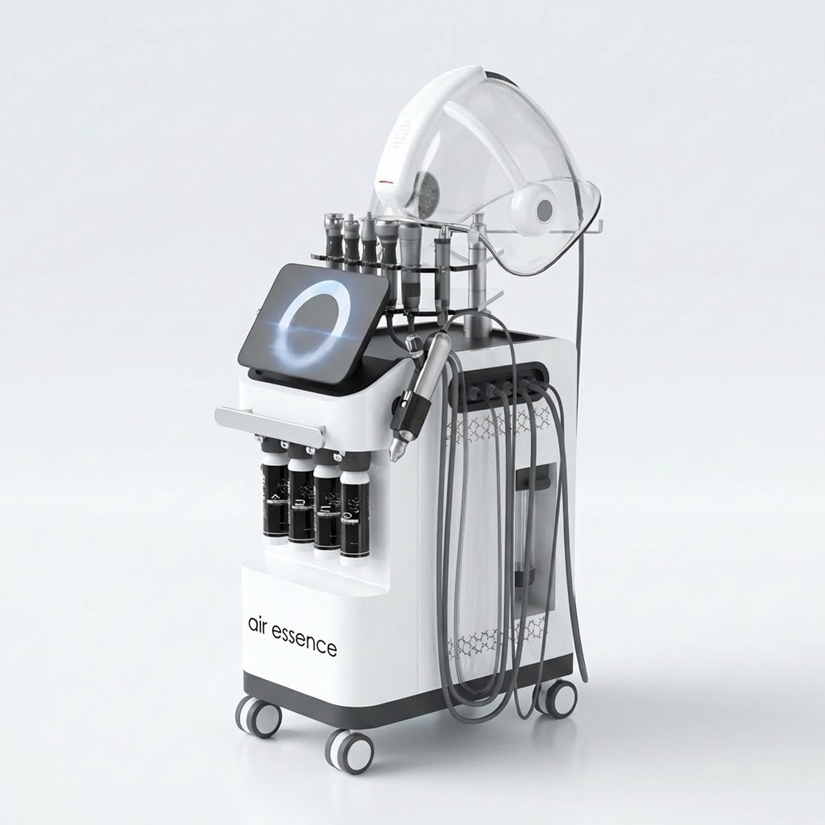 Hydro Oxygen H2 10w1, oczyszczanie wodorowe, hydrodermabrazja, zabieg wodorowy twarzy, terapia tlenowa, maska LED, urządzenie kosmetyczne 10w1, sprzęt do gabinetu kosmetologicznego, profesjonalne urządzenie do twarzy