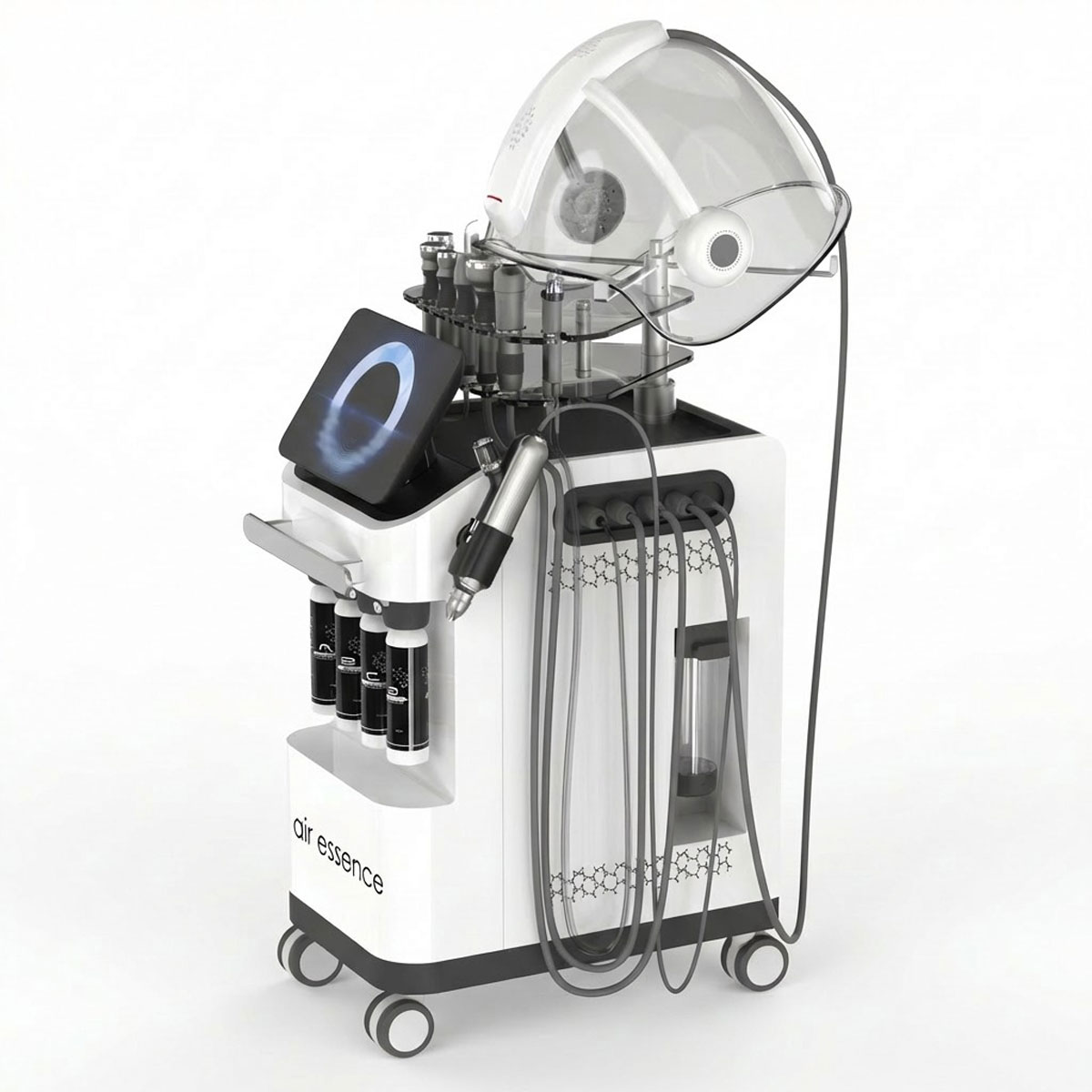 Hydro Oxygen H2 10w1, oczyszczanie wodorowe, hydrodermabrazja, zabieg wodorowy twarzy, terapia tlenowa, maska LED, urządzenie kosmetyczne 10w1, sprzęt do gabinetu kosmetologicznego, profesjonalne urządzenie do twarzy