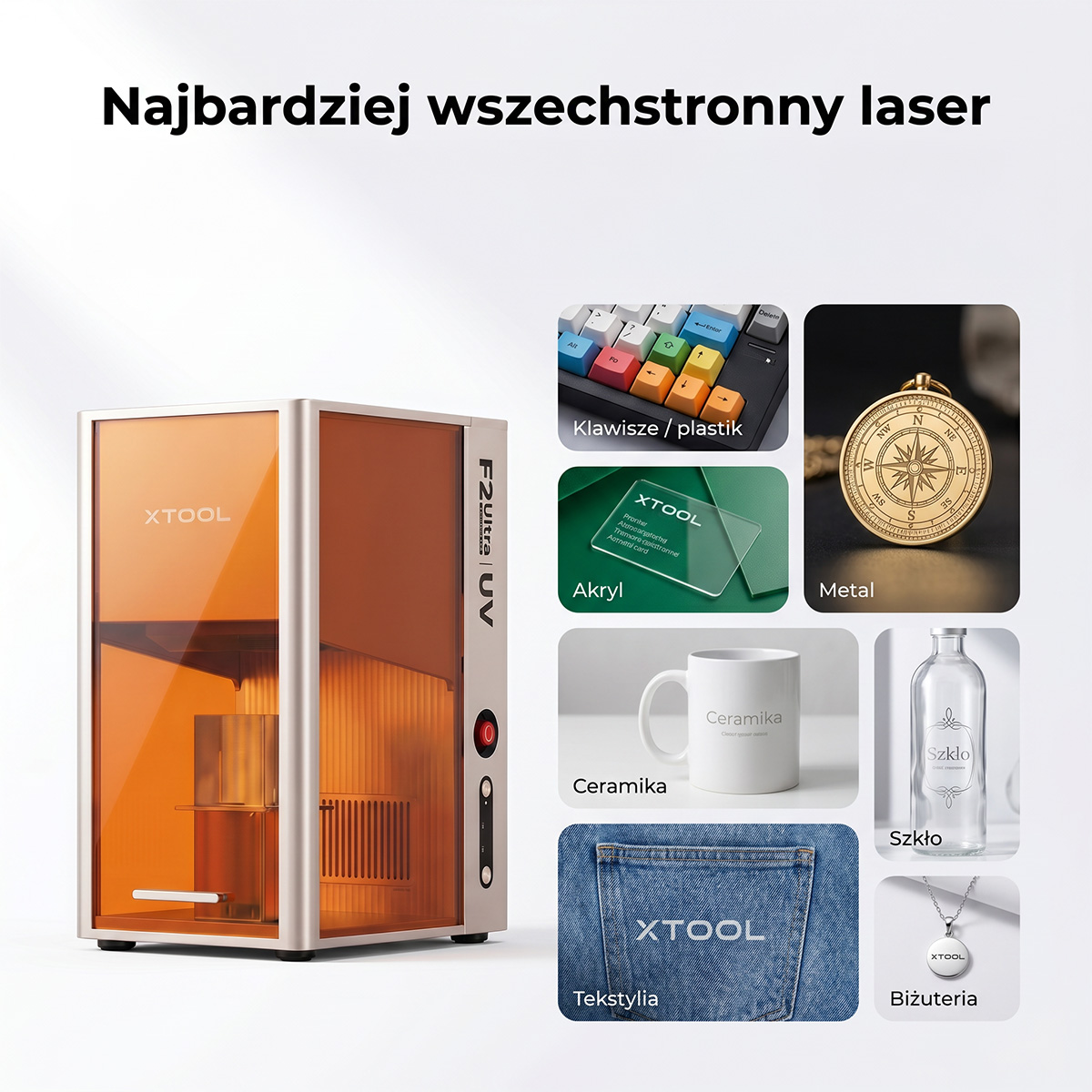 Air Essence™ xTool F2 Ultra UV - profesjonalna grawerka laserowa - obrazek 4