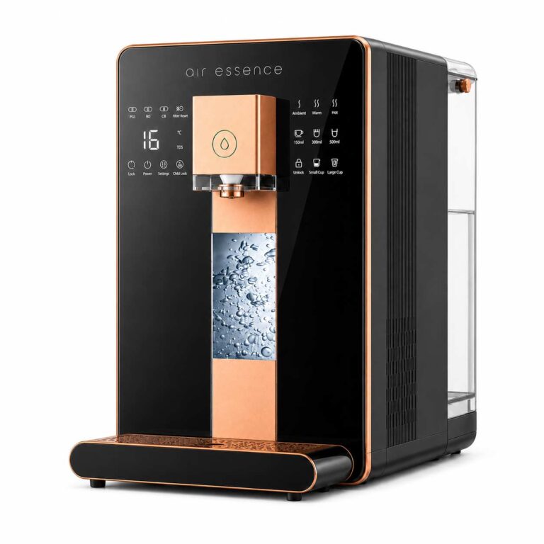 Air Essence™ Zephyr H₂Gen2 6w1 Czarny - filtr do wody z generatorem wodoru i odwróconą osmozą, remineralizacja Zephyr-gen2-black-main
