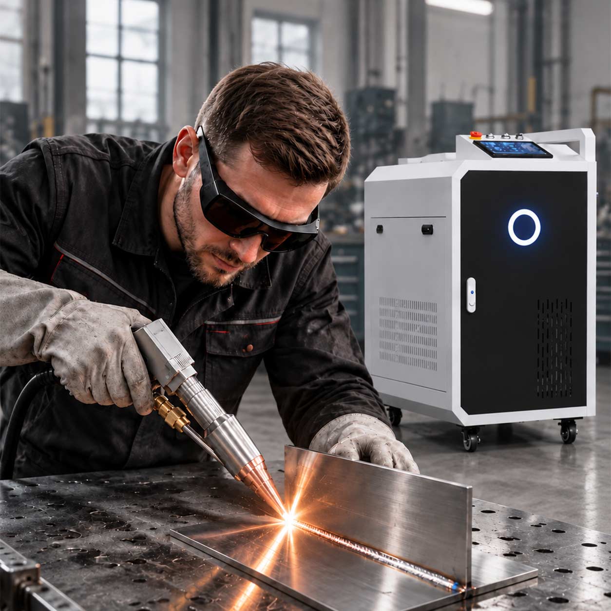 Fire Essence™ LaserPro 4W1 - Ręczna spawarka laserowa światłowodowa do spawania, czyszczenia i cięcia metalu - obrazek 3