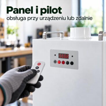 Panel z wyświetlaczem i pilot odciągu Tornado T4